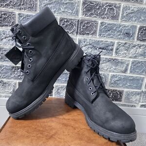 Timberland Men's Black Leather Boots Size 10.5M